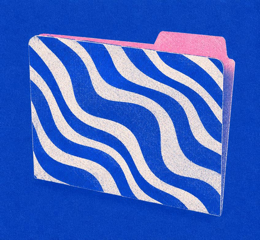 An illustrated project folder, ready to adapt as a template